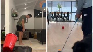 CSK Shares Mitchell Santner's Mind-boggling Golf Tricks During COVID-19 Lockdown | WATCH VIDEO